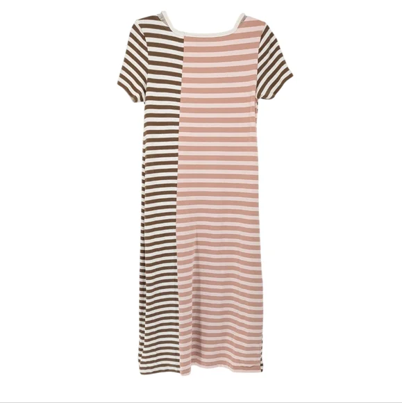 Anthropology Saturday Sunday Striped Midi Cotton Dress Size Small - Picture 3 of 11